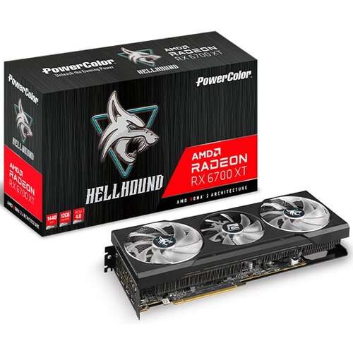 POWERCOLOR Radeon RX 6700XT Hellhound 12GB + gra The Last of Us, możliwe 2041,55zł na raty