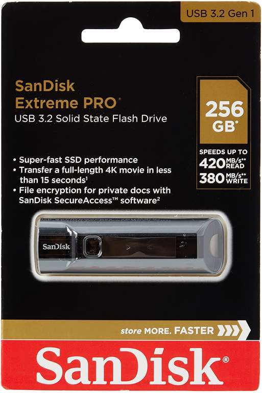 Pendrive Sandisk Extreme Pro 256gb