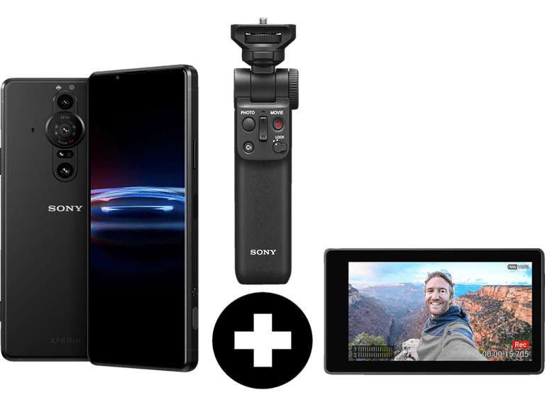 SONY Xperia PRO-I Vlog Kit Smartfon z monitorem do vlogowania i uchwytem do vlogowania 512 GB