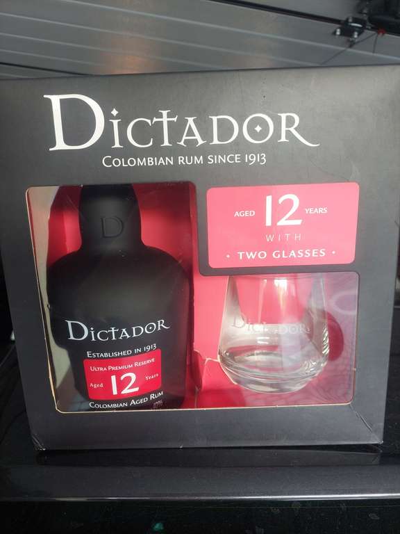 Rum DICTADOR 12 + 2 szklanki