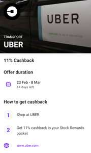 Vivid - cashback 11% w Uber
