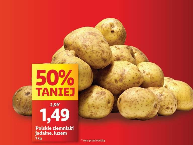 Polskie ziemniaki jadalne, luzem LIDL