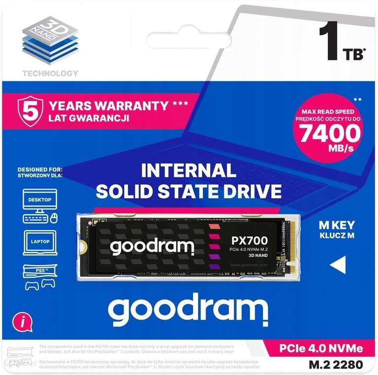 Dysk SSD Goodram PX700 1TB