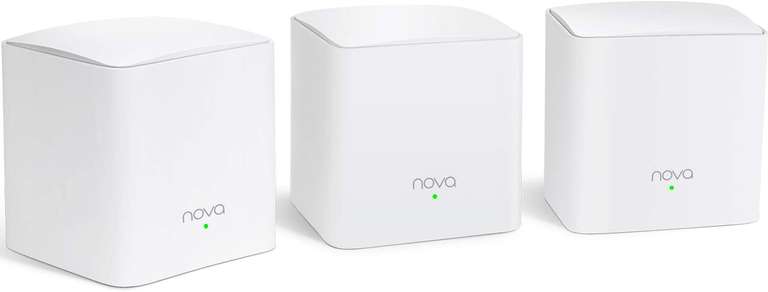 Tenda Nova MW5G(3 szt) - zamiennik dwuzakresowego routera Gigabit AC1200 dla Smart Home, współpracuje z Amazon Alexa