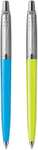 Parker Jotter Originals 2141357 Zestaw Długopisów, Błękitny/Zielony, Niebieski Atrament, 2 Sztuki