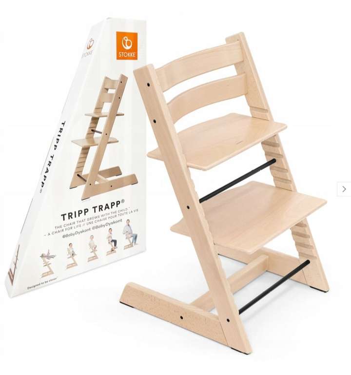 STOKKE Tripp Trapp – drewniane krzesełko – Natural
