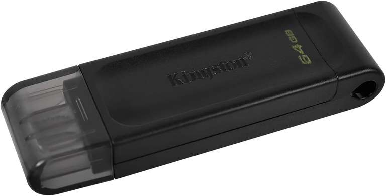 Pendrive USB-C Kingston DataTraveler 70, DT70/64GB USB-C - zapis/odczyt 15-30/100 MB/s - 3 sztuki - 15,27 zł/szt - darmowa dostawa Prime
