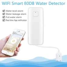 Tuya WiFi inteligentny detektor poziomu przepełnienia wody czujnik wycieku wody - $5.41