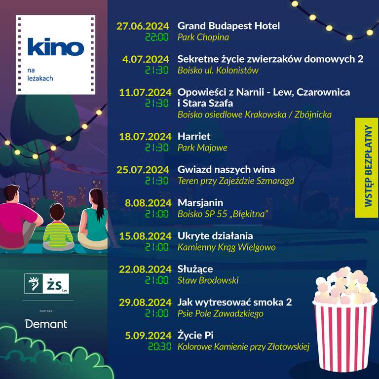 Szczecin - darmowe kino na leżakach