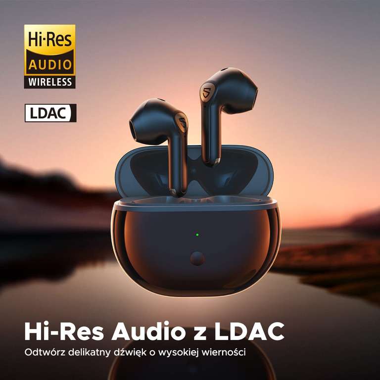 Słuchawki douszne (nie-dokanałowe) SoundPEATS Air3 Deluxe HS z LDAC (dostawa 4-6 maja)