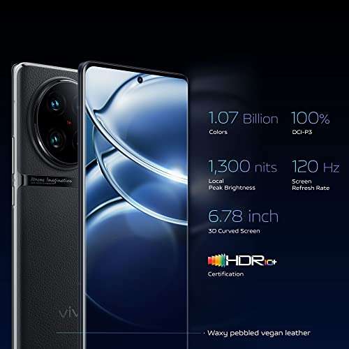Zestaw: Smartfon VIVO X90 Pro 5G, 12+256 GB,AMOLED FHD+ 120 Hz, ZEISS 50 MP, 120 W + słuchawki gratis [ 1148,83 ] możliwe [ 1064,76 € ]