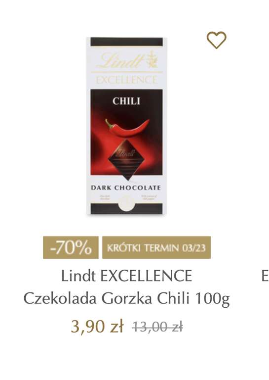 Wyprzedaż Lindt - między innymi czekolady 100 g za 3,9 zł, darmowa dostawa z kodem (FREELOVE)