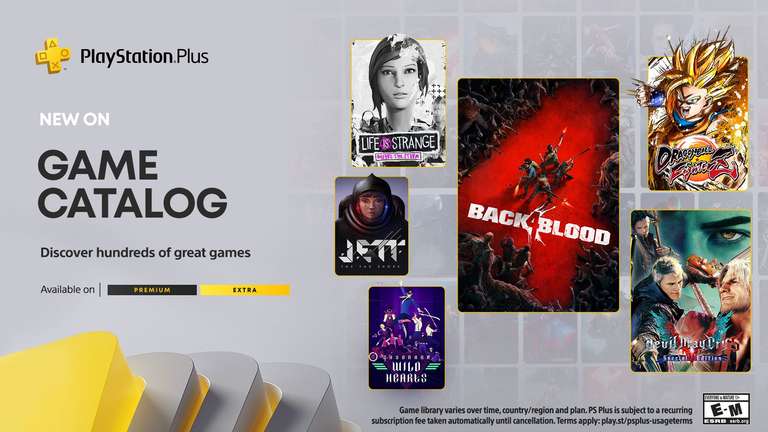 PlayStation Plus Extra/Premium styczeń 2023 - Back 4 Blood, Life is Strange, Devil May Cry 5: SE, Dragon Ball FighterZ i więcej.. (PS4, PS5)
