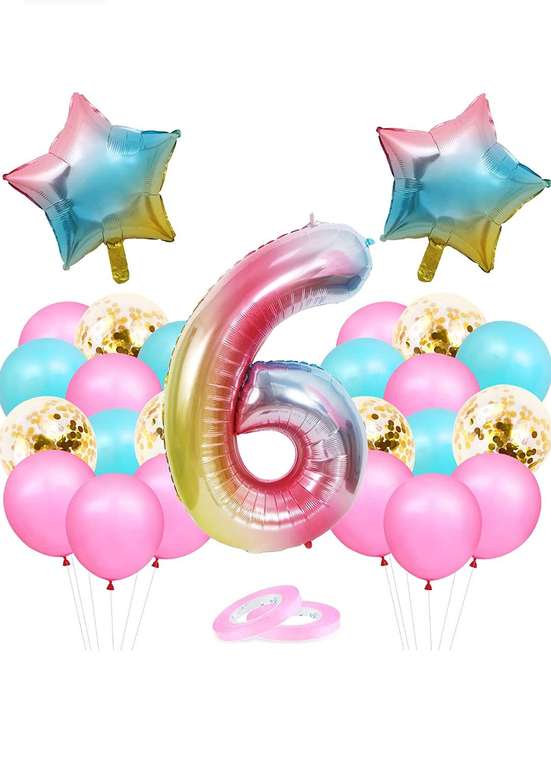 Zestaw balonów na 6 urodziny