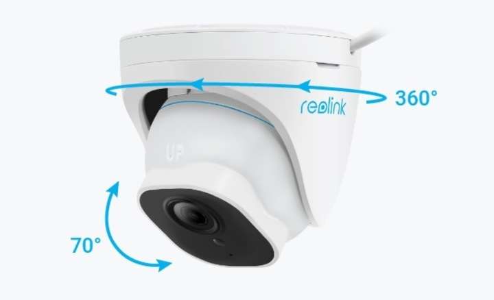 Zestaw monitoringu Reolink RLK8-800D4-A (4 kamery kopułkowe 4K, ruchome + rejestrator 2TB)