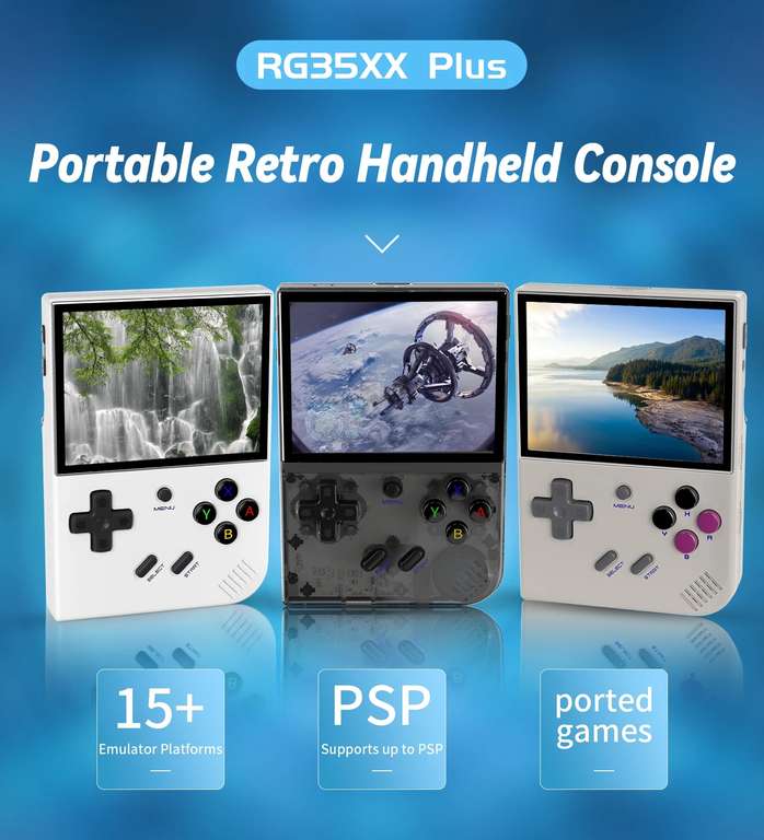 Retro konsola ANBERNIC RG35XX Plus 64GB US $52.06