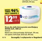 Nivea Soft 300 ml Krem intensywnie nawilżający - cena przy zakupie 2szt. @Biedronka