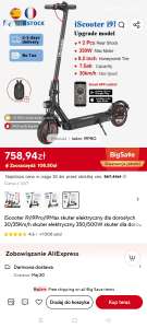 Hulajnoga elektryczna iScooter i9pro US $189.08
