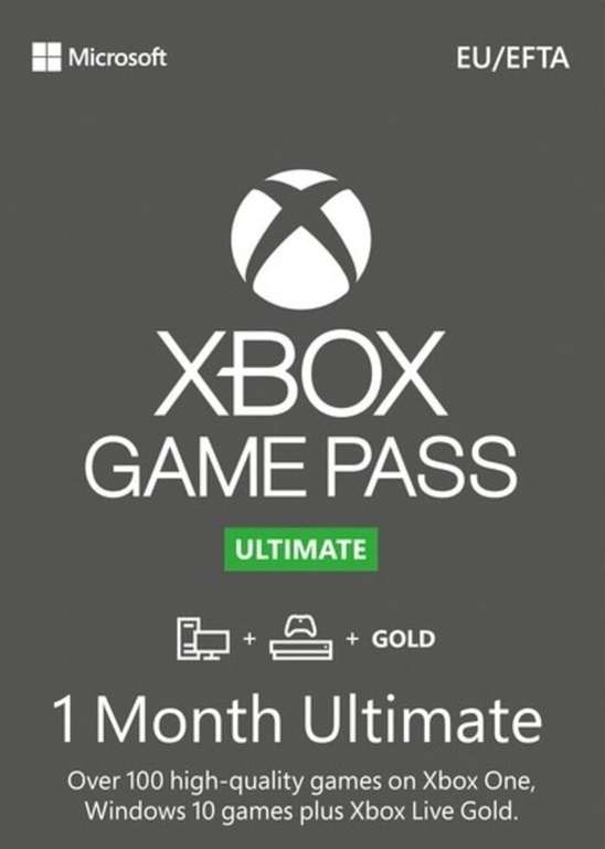 12 miesięcy Xbox Live Gold (bez VPN! konwersja na Game Pass Ultimate) @ Eneba