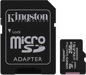 Kingston Canvas Select Plus SDCS2/256GB, Karta MicroSD z Adapterem, 256GB