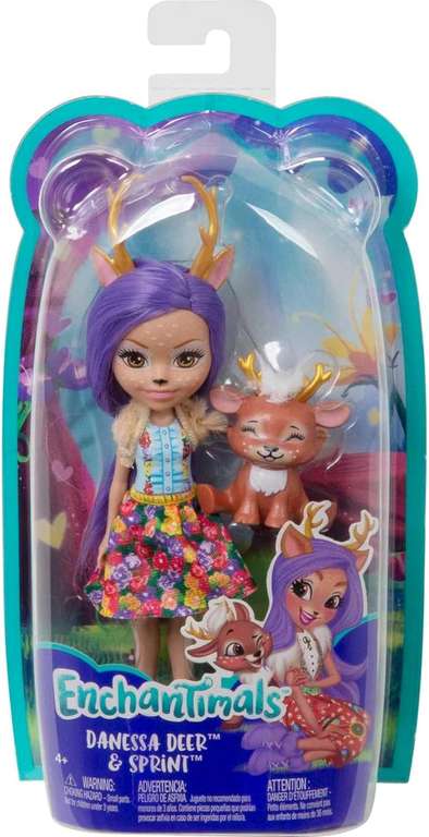 Mattel Enchantimals Lalka Ze Zwierzątkiem Jelonek DVH87 Fxm75 | 14.5 zł przy zakupie 3szt tylko Amazon Prime