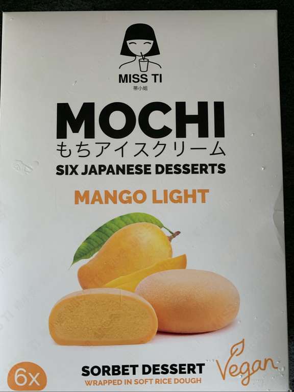 Lody mochi mango (cena przy zakupie 2 sztuk)