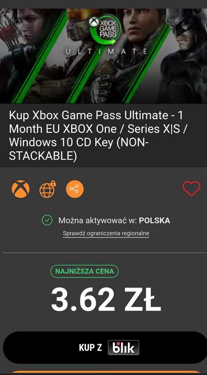 1 miesiąc Xbox Game Pass Ultimate dla starych kont, bez aktywnej subskrypcji