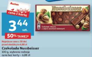 Czekolada Nussbeisser 100g wybrane rodzaje @Auchan