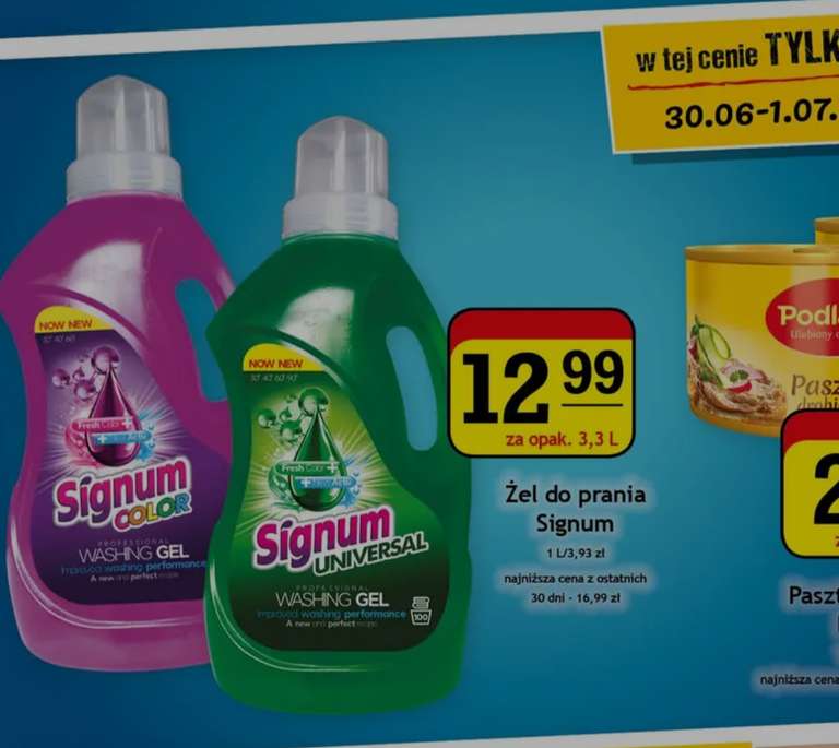 Żel do prania Signum Color i Universal 3.3 l Gram Market