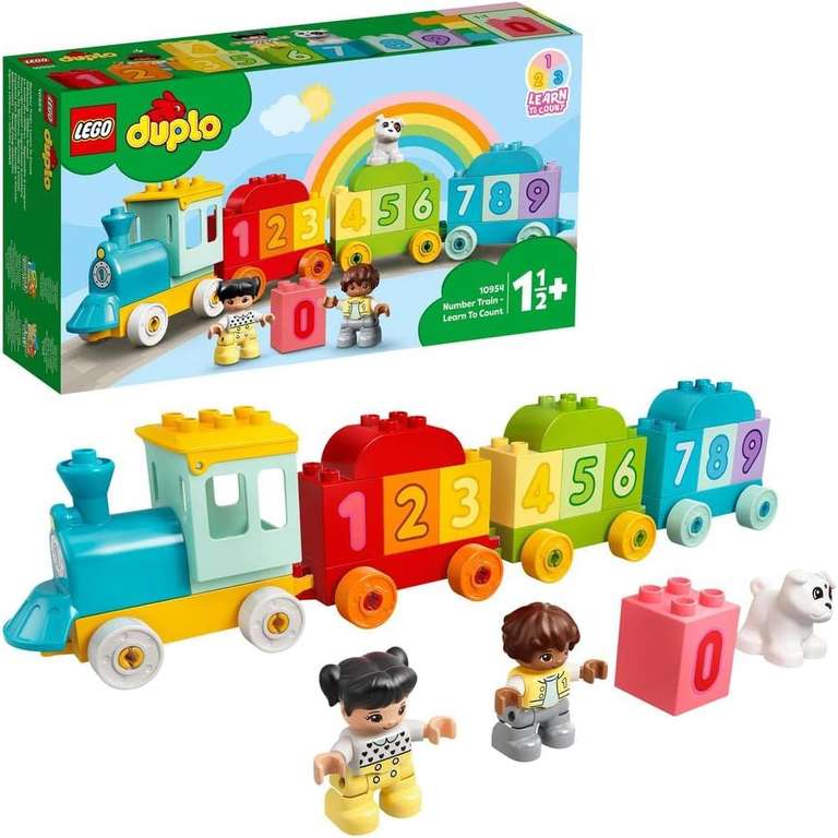 LEGO Duplo - Pierwsze klocki, pociąg z cyferkami, nauka liczenia, 10954 @ Amazon.pl i Allegro