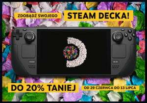 Steam Deck taniej w sklepie Steam o 10% (droższe modele taniej kolejno o 15 i 20%) do 13 lipca