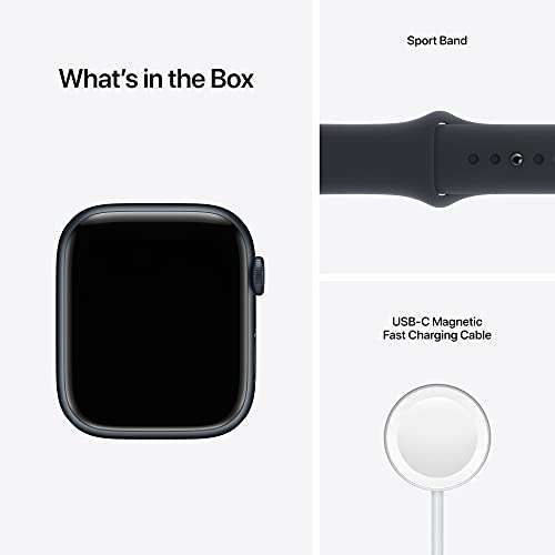 Apple Watch Series 7 GPS + Cellular - 45 mm (Midnight aluminium) Amazon Warehouse