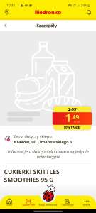 Biedronka Krakow - Cukierki Skiettles 95g