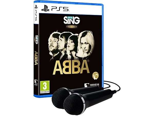 Karaoke Gra Playstation 5 Lets Sing Abba + 2 mikforony (dostępne również na Playstation 4, Nintnedo Switch i XBOX)
