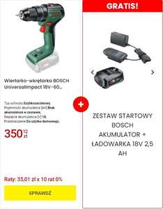 Wkrętarka Bosch Uniwersal Impact 18v-60 + aku 2.5Ah z ładowarką za 350.12 zł