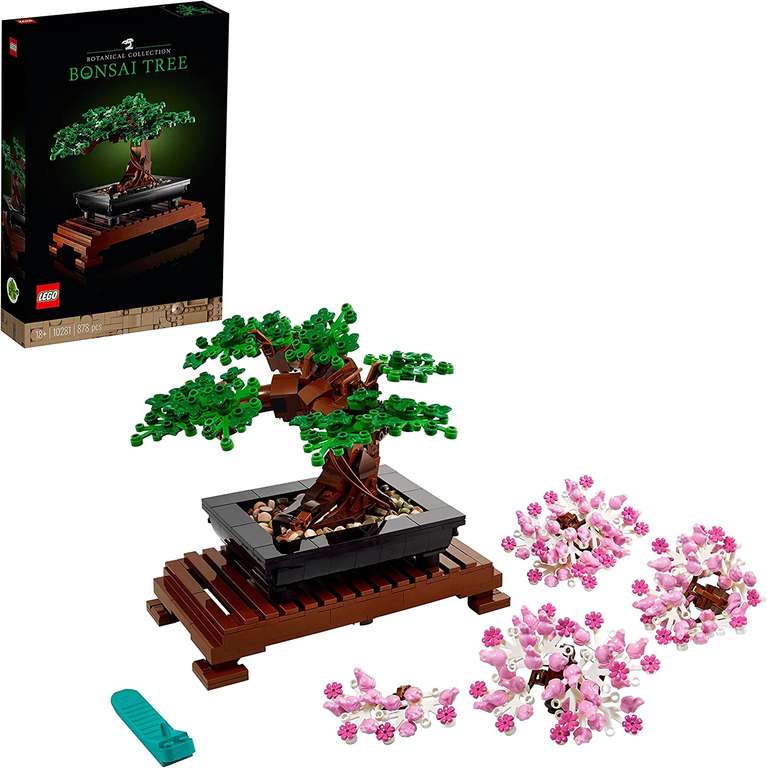 LEGO 10281 Creator Expert Drzewko Bonsai / LEGO Creator Expert 10280 Bukiet kwiatów (756 elementów) za 151,01 zł