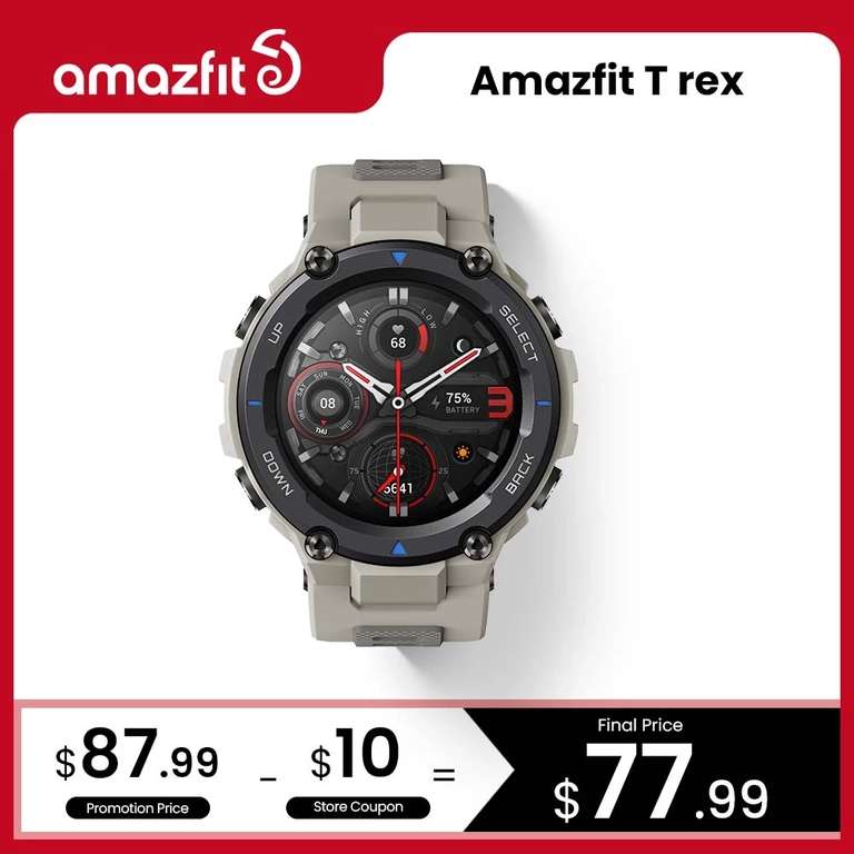 Smartwatch Amazfit t-rex khaki/green/cami dostawa z Polski $77,99