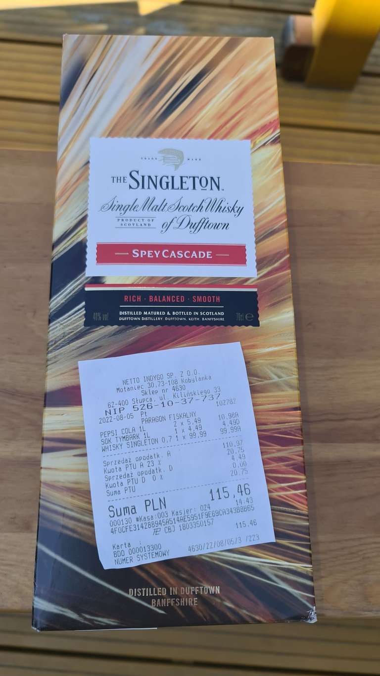 Whisky Singleton of Dufftown Spey Cascade | 0,7L | 40%