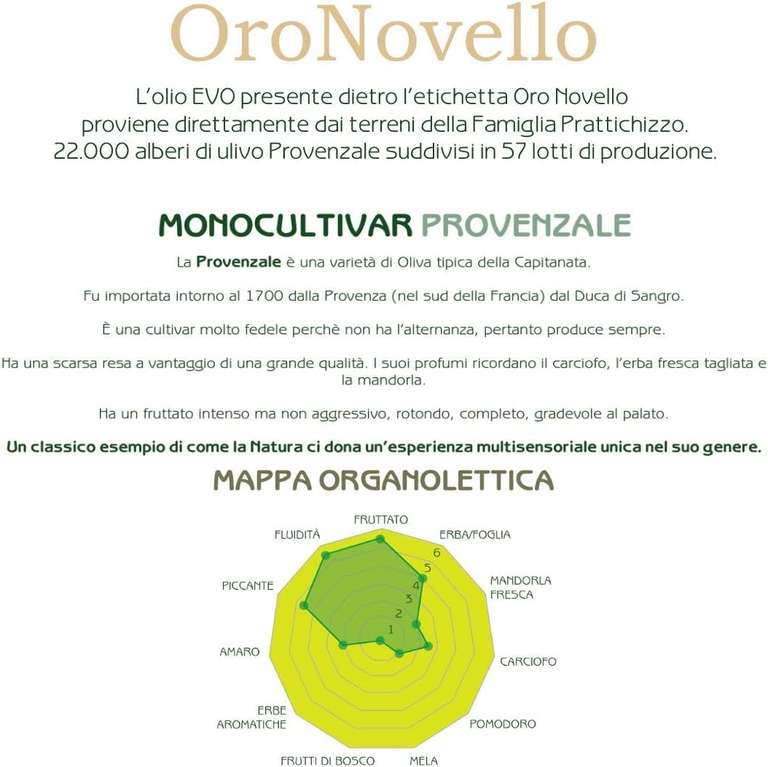 Złoty Novello" - Oliwa z oliwek z pierwszego tłoczenia 100% Włoski 5 Litrów 100% Monocultivar Prowansji, Wyciąg na zimno, Niefiltrowany