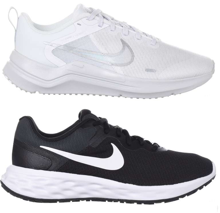 2 modele butów damskich Nike Revolution i Nike Downshifter