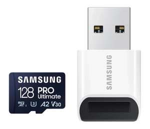 Karta pamięci z czytnikiem: Samsung 128GB microSDXC PRO Ultimate 200MB/s
