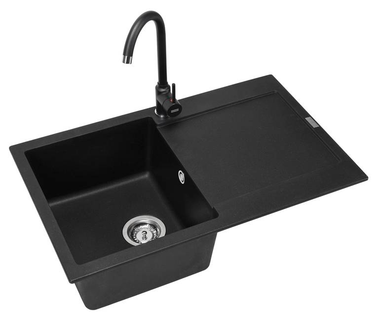 Zlewozmywak Franke Maris MRG 611-78 780 x 500 mm Onyx + bateria Pola Onyx