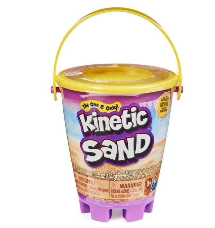 Wiaderko z piaskiem kinetycznym Kinetic Sand, Beach Sand, 0,18 kg