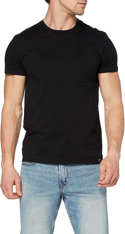 Lee t-shirt czarny 2pak, rozmiar M, darmowa dostawa
