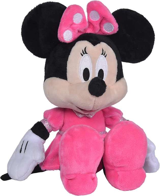 Simba Disney Minnie 25 cm Oficjalna licencjonowana Przytulanka, odpowiednia dla niemowląt od 0 miesiąca i nie tylko. Dostawa Amazon Prime