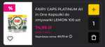 Kapsułki do zmywarki Fairy Platinum Lemon, 100 sztuk