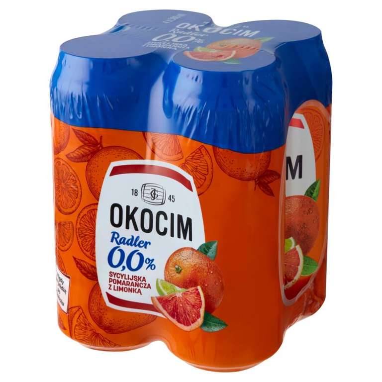 Piwo Okocim Radler 0% Sycylijska Pomarańcza z Limonką/Mango z Marakują - Biedronka