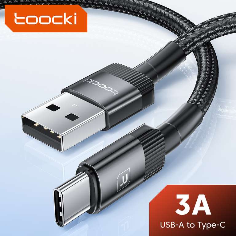 Kabelek Toocki USB C 1M 3A