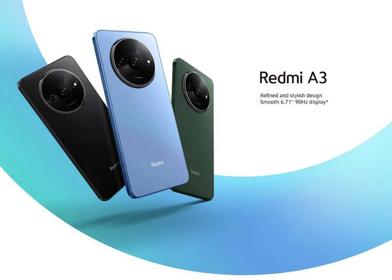 Globalna wersja Xiaomi Redmi A3 Smartphone Mediatek Helio G36 Hd Screen 6.71 Cal podwójny aparat 5000mah bateria 10w szybkie ładowanie 78$