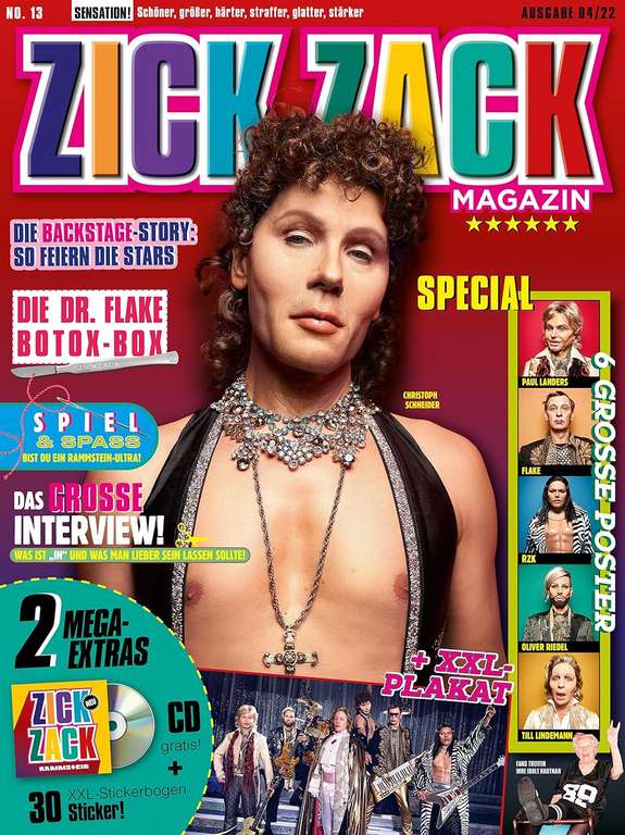 Rammstein singiel "Zick Zack", płyta CD z dodatkami